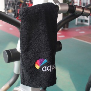 Short Lead Time for Printed Microfiber Beach Towel - Custom 100% cotton high quality gym towel with embroidery logo – LH