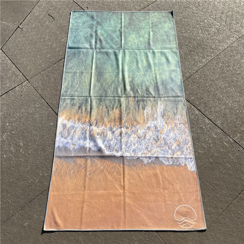 Asciugamano Yoga Antiscivolo in microfibra con stampa personalizzata su entrambi i lati