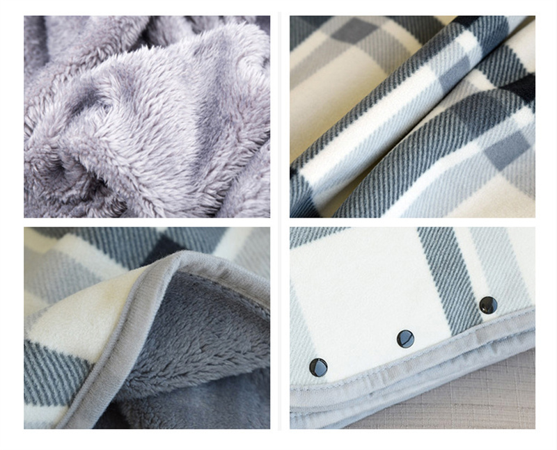 Multifunctionele washandje deken drukknop deken kantoor sjaal deken