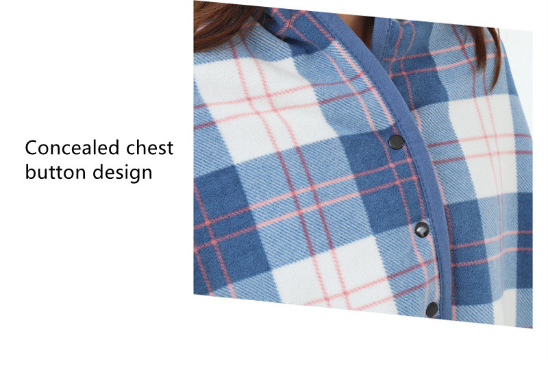 Pătură de față cu utilizare multiplă Pătură de șal de birou cu apăsare cu butoane