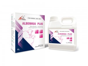 Albendazole និង Ivermectin ការព្យួរមាត់ 2.5% + 0.1%