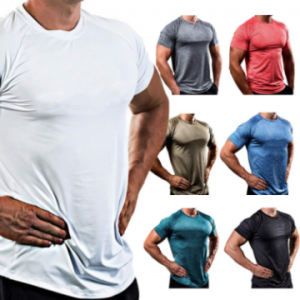 New Casual Mens Sports Clothes Fitness Gym Wear Dry Fit Plain Tee T Shirt Bamboo Fitted Gym Shirt Custom T Shirt Men