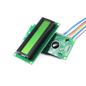 Tegn LCD-modul–1602/COB/STN Gul-grønn
