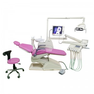 Built in electric suction durable PU dental chair unit TAOS700