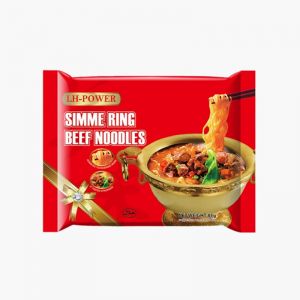 Πακέτο 65 γρ. noodles με γεύση μοσχαρίσιο κρέας, instant ramen με υπηρεσία OEM