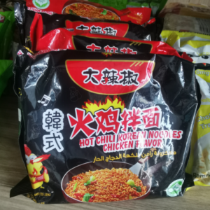 Ụlọ ọrụ noodles ozugbo na-ebunye 2x Korea noodle ọkụ ọkụ ramen na-ekpo ọkụ