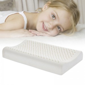 Cuscino per bambini in schiuma di lattice naturale completamente privo di allergeni e sostanze chimiche
