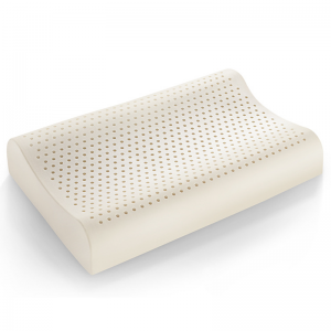 Almohada de espuma de látex natural con ondas contorneadas para cama