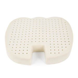 Almofada de assento de carro de espuma de látex para alívio de dor de cóccix em forma de U