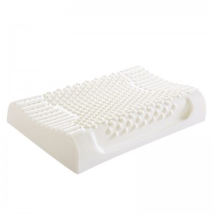Wholesale natural fabric latex foam massage pillow