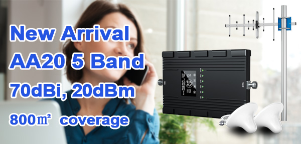 2022 latest model of 5 band signal booster by Lintratek