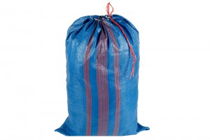 Drawstring woven bag Bunched woven bag