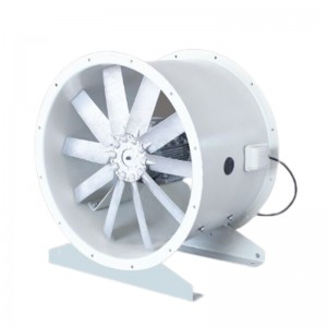 Large tube axial blower fan