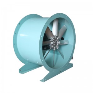 ACF-MA Stenski rotor iz aluminijeve zlitine Uporaba izpušnega zraka Ognjevarni aksialni ventilatorji