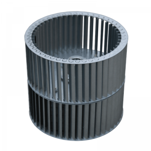 Pozinkované ocelové lopatky odstředivého ventilátoru Vícekřídlové oběžné kolo s dvojitým sáním Pásový typ dmychadla