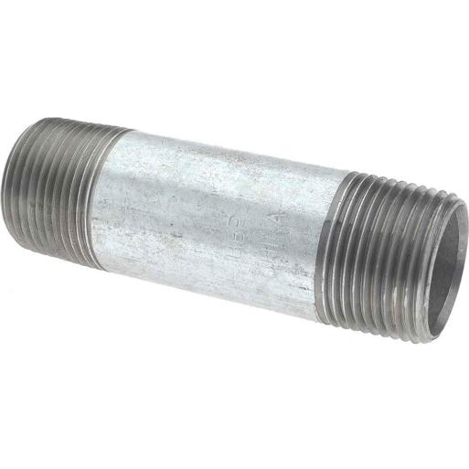 Both Ends Threaded Pipe Nipple-Galvanized