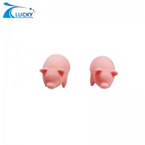 Cute pink daging babi scented penghapus kanggo anak