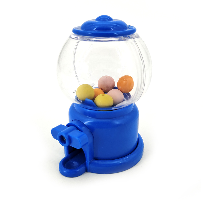 ប្រដាប់ក្មេងលេង Fanny Candy Toy, Mini Candy Gumball Dispenser ម៉ាស៊ីនលក់
