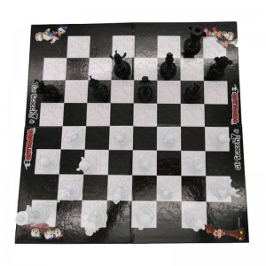 Xoguete multifuncional de xadrez infantil portátil e interactivo para escola primaria