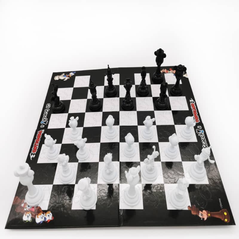 Dětská šachová skládací přenosná interaktivní multifunkční hra pro základní školy