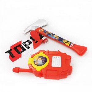 Детски пожарникар пожарникар cosplay играчки комплект противопожарен домофон комплект брадва