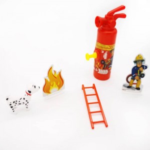 Haedos firefighter ludere paro plastic toy simulare hedum toy pro pueris puzzle venatus