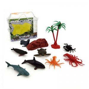 Marine Life Figurleksak i plast med Scenaccess...