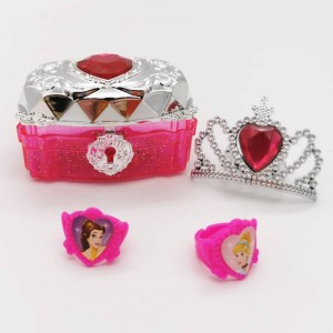 Princess magic treasure box crown heart nakit za dekleta