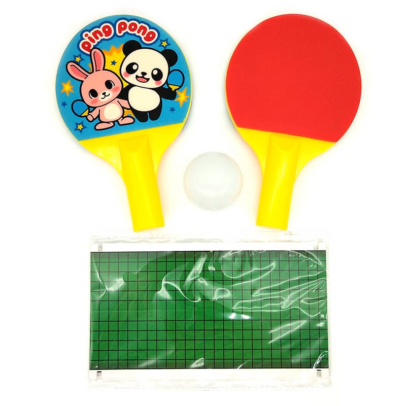 Игрушка для настольного тенниса для детей Рекламная мини-портативная мультяшная ракетка