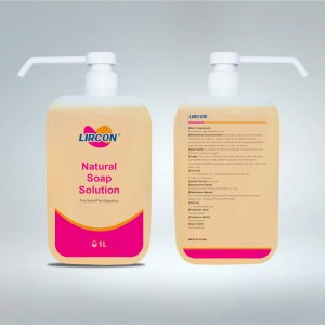 Antibakterijska otopina prirodnog sapuna za njegu kože za dekontaminaciju