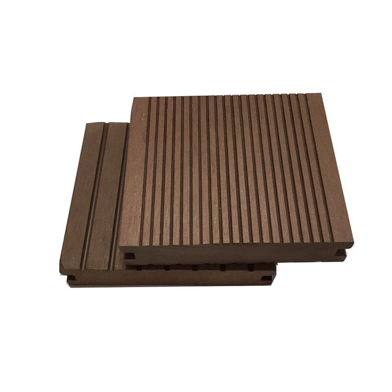 Outdoor Environmental Wood Plastic WPC Solid Decking