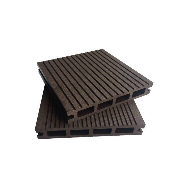 Outdoor Fireproof Wood Composite WPC Hollow Decking