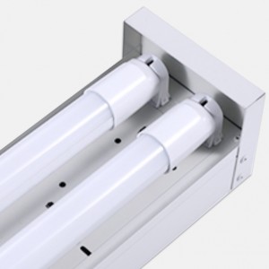 Fixació de tub lineal LED amb lent de PC transparent