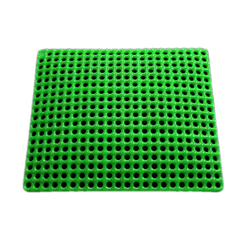 सशाच्या पिंजऱ्याच्या मजल्यासाठी घाऊक प्लास्टिक ससा स्लॅटेड फ्लोअरिंग हिरव्या रंगाचा ससा प्लास्टिक स्लॅट फ्लोअर