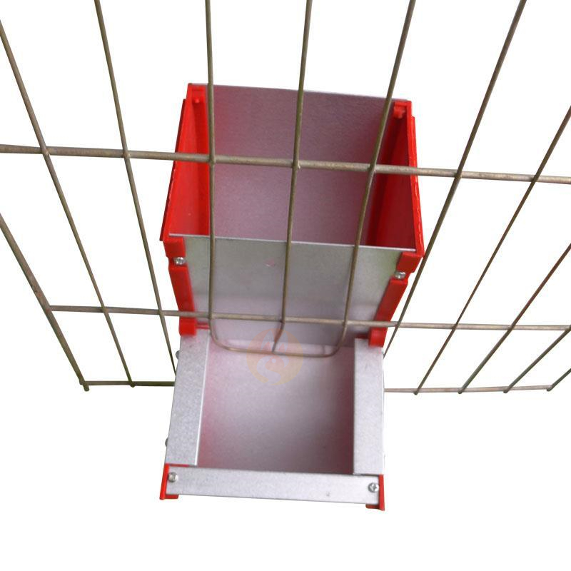 Otomatis Plastik Kelinci Gabungan Dilipat J Pengumpan untuk Kotak Pengumpan Jerami Kelinci 15 cm Besar Pengumpan Kandang Kelinci