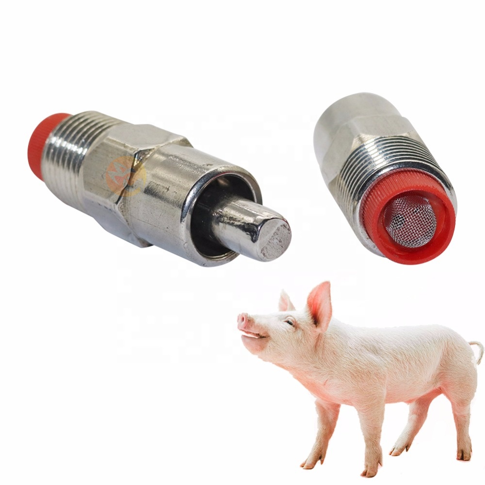 automatic pig farm water drinker dispenser hardware spare parts of stainless steel pig mouth drinker drinking tools