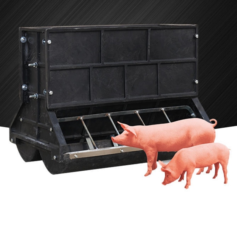 מאכילי חזירים אוטומטיים מפיברגלס פלסטיק דו צדדיים לגמילה ופיטום חזירים מערכת האכלת מזון אוטומטית