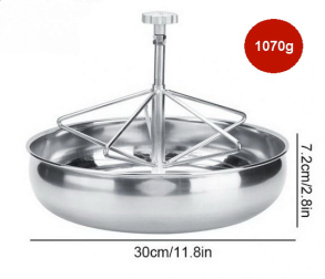 Stainless steel piggery feed bowl2140