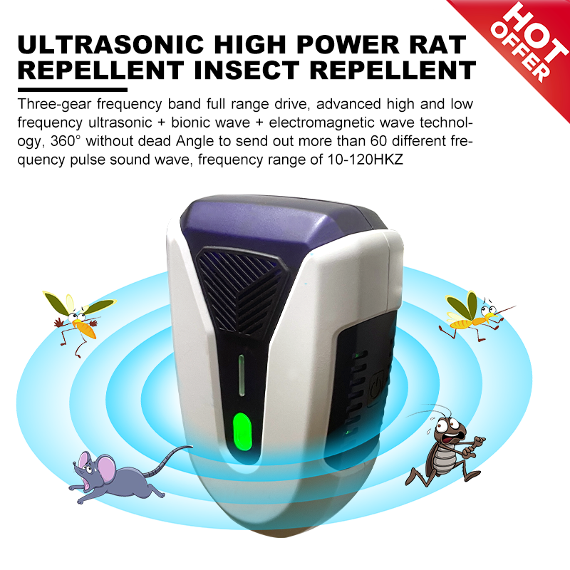 High Power Ultrasonic Rat Repeller Three-speed Frequency Rat Repeller Featured Image