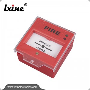 Pulsador manual para sistema de alarma de incendio LX-505