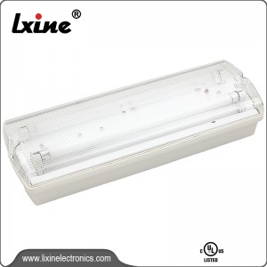 Bulkhead emergency light with double fluorescent tubes LX-614