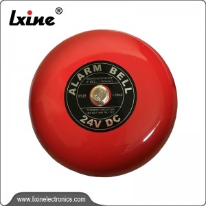 Campana de alarma de incendio convencional 6 pulgadas tamaño LX-907-6" AC/DC