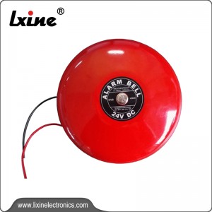 Campana de alarma de incendio tamaño 8” para sistema de alarma de incendio LX-907-8” AC/DC