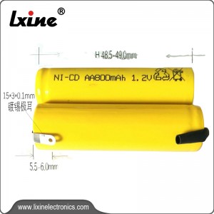 AA 800 mAh Nickel-Cadmium-Batterie