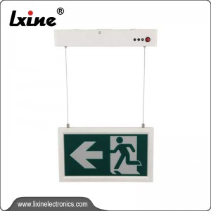 Suspensible Exit emergency light with Self-diagnositc  function LX-706AT