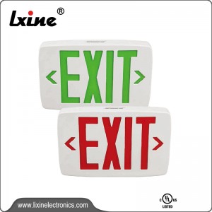 UL certified exit sign emergency lighting LX-755A12G/R