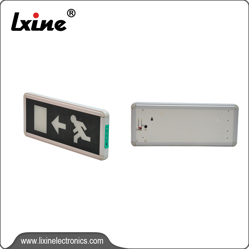 Rectangle exit sign light with rechargeable battery LX-715