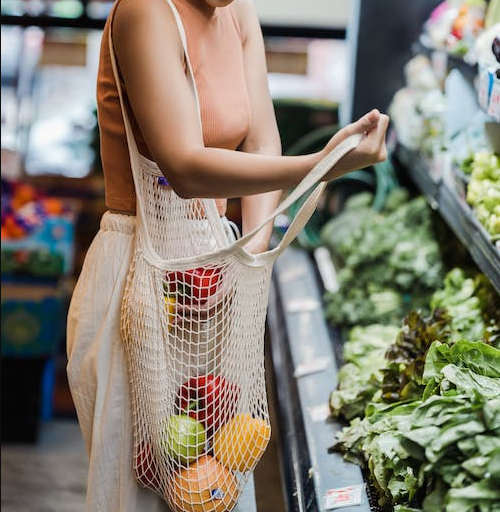 Shopping Traveling Carry Fruit Net Bag Image Featured Image