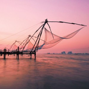 Rete di elevazione tradiziunale Rete di pesca in Cina