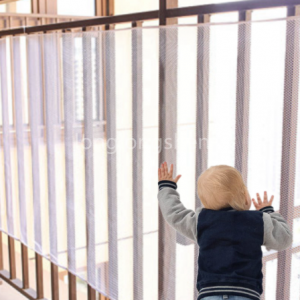 Rede de segurança para escada/guardrail para proteção de crianças (malha pequena)